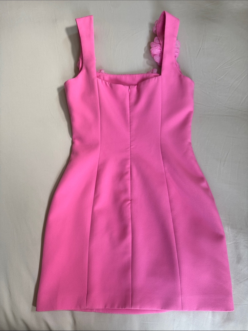 Elliatt Trompe Pink Mini Dress with Floral Appliqués - Picture 5 of 8